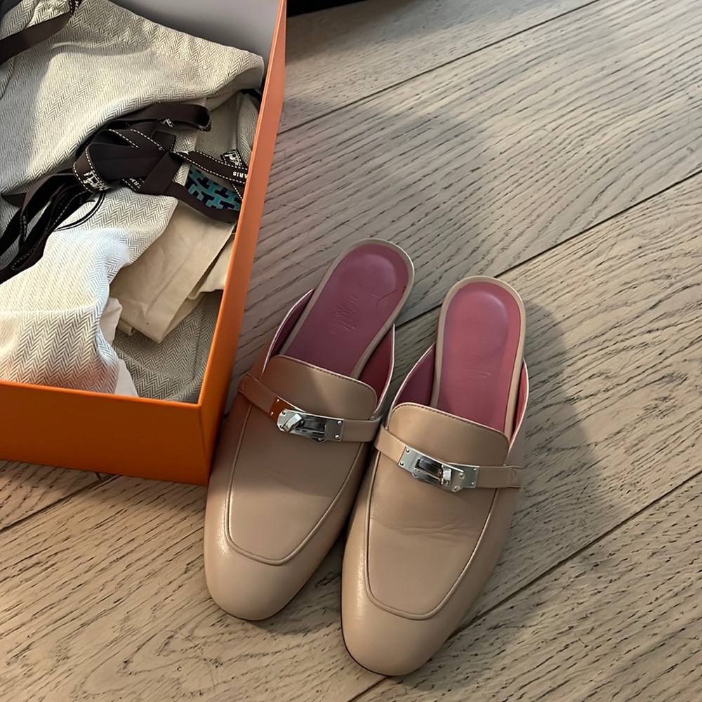 Hermes OZ mule Pink 37.5
